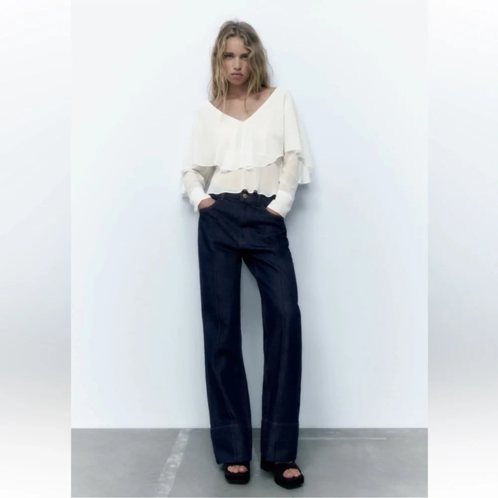 Zara Ruffled Blouse - Picture 3 of 9